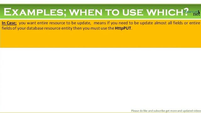 Difference between Http PUT and Http Patch verb in asp.net web API and MVC | Put vs Patch смотреть онлайн