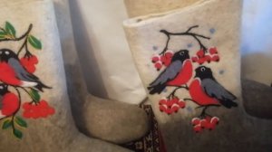 Валенки с рисунком