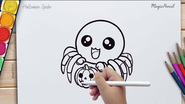 How to Draw Halloween Spider смотреть онлайн