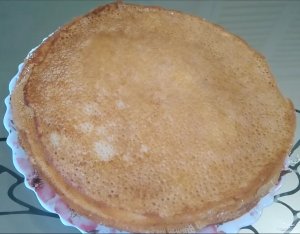 Тонкие блинчики в дырочку на кипятке и молоке