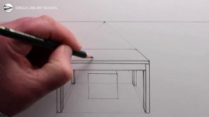 How to Draw a Table in a Room in One-Point Perspective: Narrated