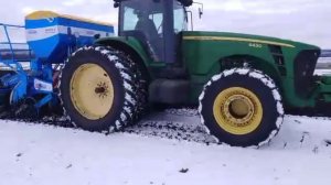 Внесение удобрений на две глубины под снег! Только глубокорыхлитель Диггер может такое!