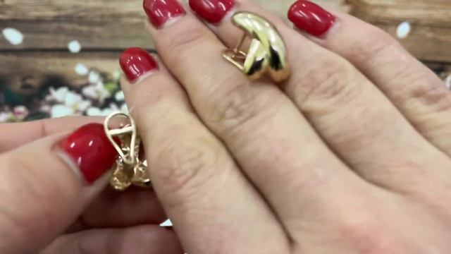 Золотые серьги Chiocсiola смотреть онлайн