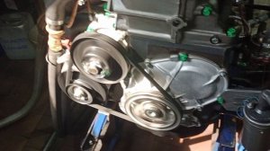 Обкатка двигателя на стенде.