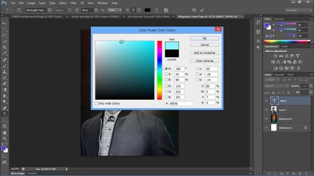 How to make Magazine Cover page in Photoshop cs6 | 1080p HD
