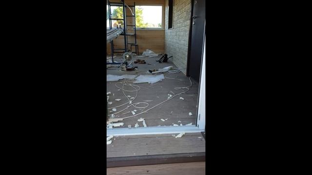 Отделка фасадными панелями под камень. Обзор объекта. смотреть онлайн