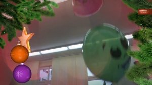 Веселые игры. Новогодний праздник в начальной школе. Лицей 1500. Москва. SEMENViDEO.