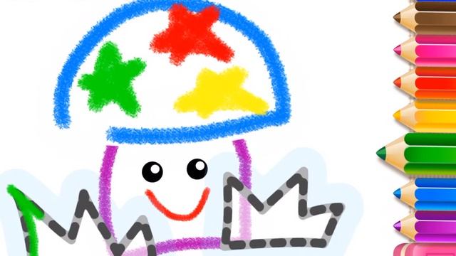 Рисуем цифры. Развивающая игра для самых маленьких.