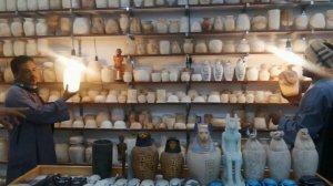 ХУРГАДА. #40 - ЛУКСОР. ВЕСЁЛЕНЬКИЙ МАГАЗИН ИЗДЕЛИЙ из КАМНЯ. ДЕНЬ ДЕВЯТЫЙ.