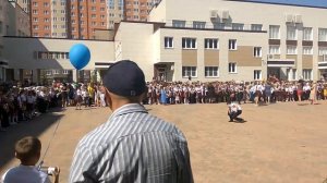 Краснодар. Губернский. Школа 66. Начало линейки.