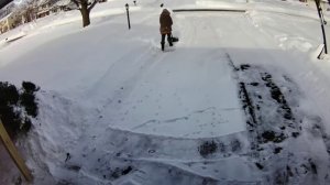 Shovels in the driveway 2022 | 15 inches of snow ⛄❄️