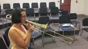 High B-flat on Trombone