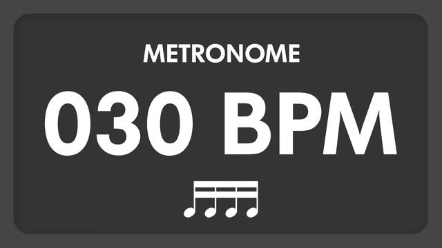 30 BPM - Metronome - 16th Notes смотреть онлайн