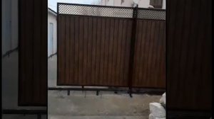 ВОРОТА ИЗ МЕТАЛЛ  САЙДИНГ