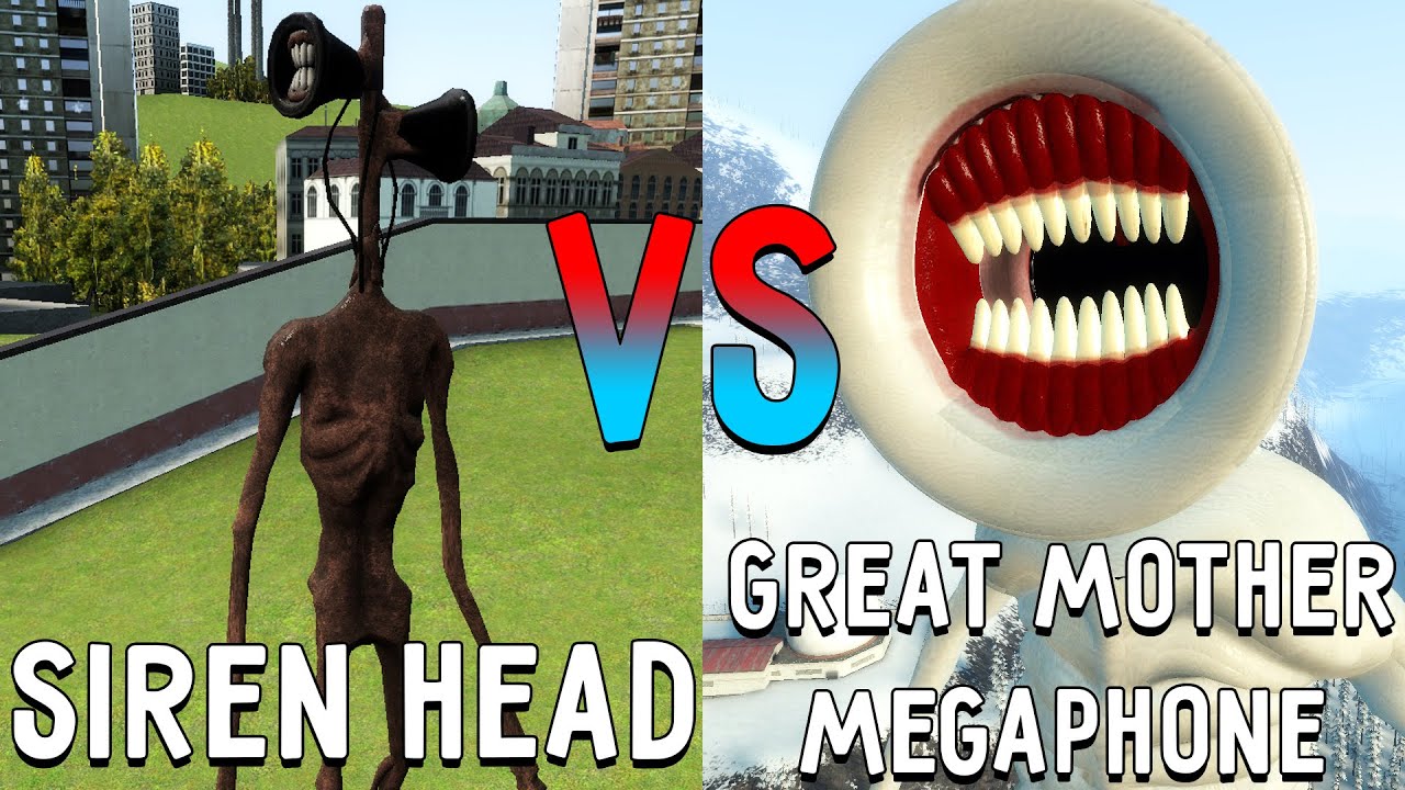 ВЕЛИКАЯ МАТЬ МЕГАФОН против СИРЕНОГОЛОВОГО в майнкрафт ! Битва MOTHER MEGAPHONE VS SIREN HEAD