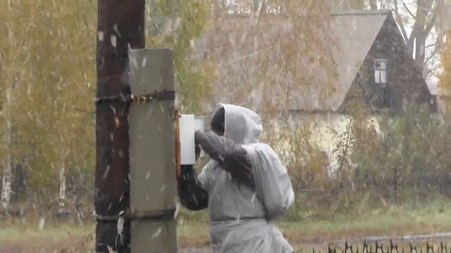 Подключение электричества к дому Пащенко Владимира. 07. 10. 2016 смотреть онлайн