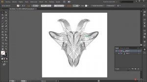 Illustrator 175 Efecto Wireframe con fusion