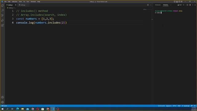 JavaScript array includes Method || JavaScript tutorial for beginners