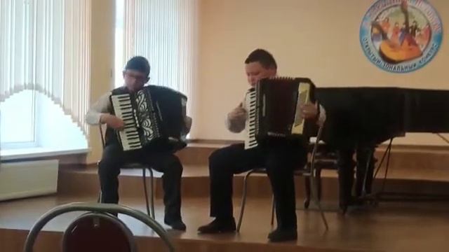 Дуэт Аккордеонистов Ильясов Булат и Климов Иван | С.К.Джоплин "Персиковый регтайм" смотреть онлайн