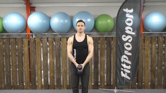 Single Dumbbell Front Raise | FitProSport | App for Android & iOS смотреть онлайн