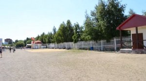 Пляж в санатории "Юбилейный" на озере Банное (Башкирия)