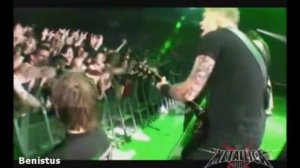 Kirk Hammet joking security! Кирк Хэммет стебется над охранником!