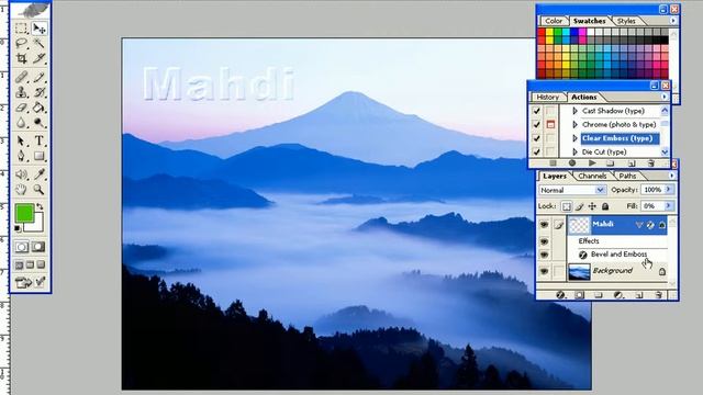 Text effect using actions смотреть онлайн