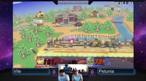 Chula Vista Smash #3 - VileFC3S (Bowser Jr.) vs Petunia (Shiek/Mario) - SSB4 WR1 - Smash 4 Wii U