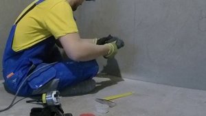 работа алмазной коронки по бетону