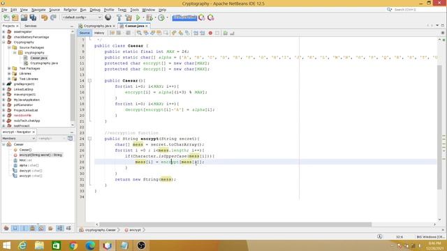 Java: Encryption and Decryption simple technique смотреть онлайн