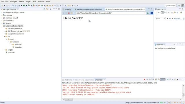 Java: Write a basic webservlet application in Eclipse смотреть онлайн