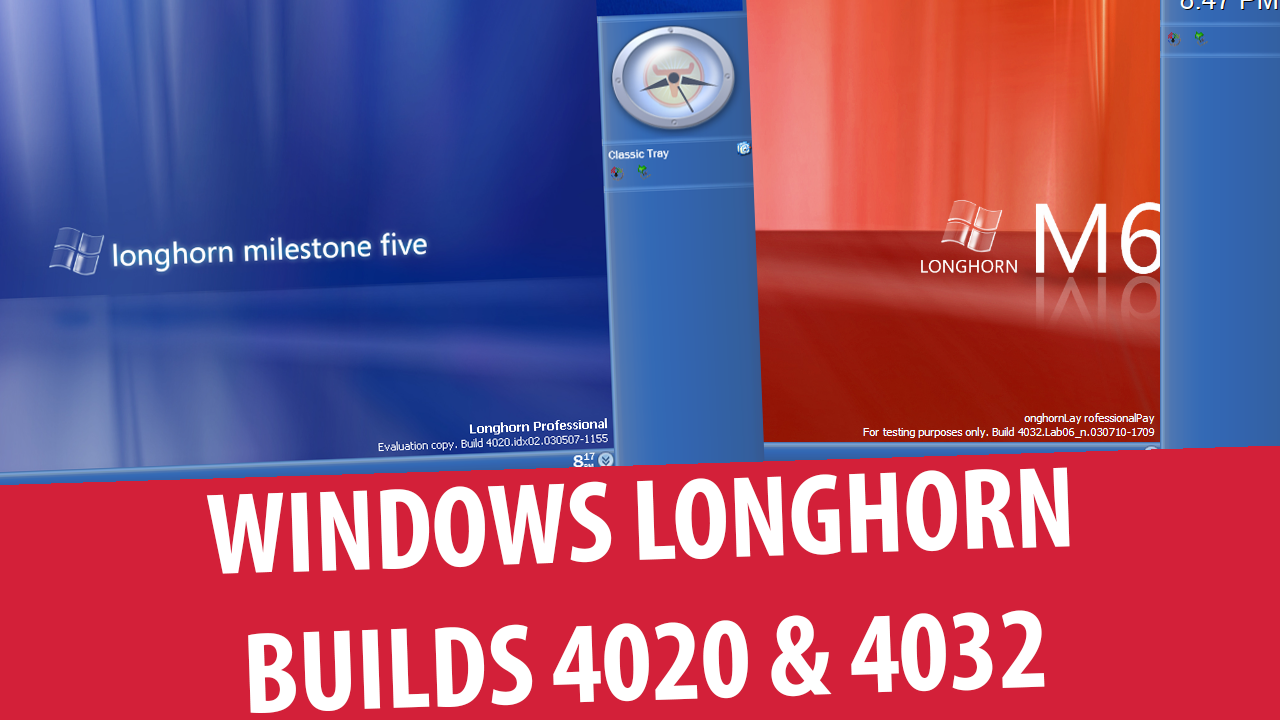 Обзор Windows Longhorn build 4020 и 4032