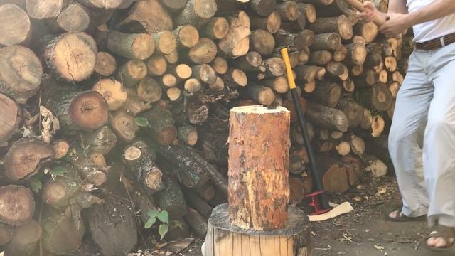 ? Ручной дровокол «Kolundrov», простой топор-колун и финский «Leveraxe» смотреть онлайн