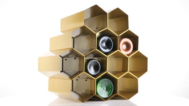 Подставка для бутылок вина "Золотая сота" смотреть онлайн