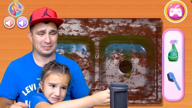 Аминка КАК МАМА Учит Папу УБИРАТЬСЯ в ДОМЕ СИМУЛЯТОР УБОРКИ от Папы и Аминки Летсплей от Кикидо Pla смотреть онлайн