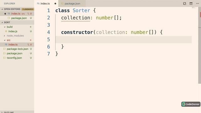 13. Sorter Scaffolding in TypeScript App