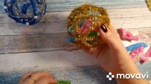 3 ИДЕИ ??? из синельной проволоки Поделки на Новый год