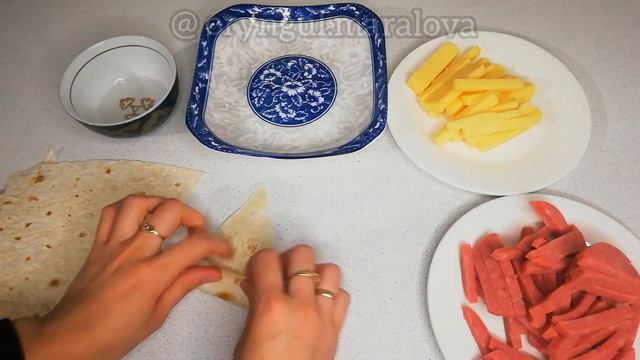 ЗА 5 МИНУТ СИГАРА БОРЕК. ПЕРЕКУС ИЗ ЛАВАША смотреть онлайн