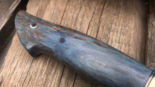 Нож охотничий "Сокол", клинок Bohler K340, рукоять стабилизированная карельская береза смотреть онлайн