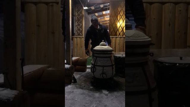 Окорочка без кости ,,, с картошечкой , беконом в Тандыре !!!