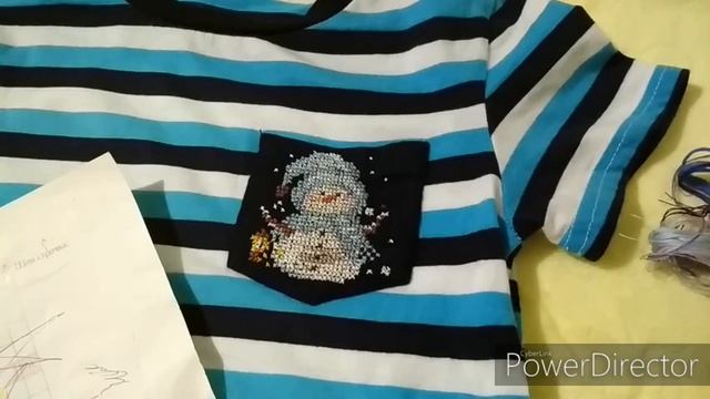 Моя готовая вышивка на футболке / От начала до финиша / вышивка на одежде / вышивка крестиком