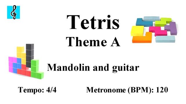 Mandolin Notes Tutorial - Korobeiniki - Theme A - Tetris (Sheet music - Guitar chords) смотреть онлайн