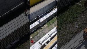 Монтаж кровельных сэндвич панелей