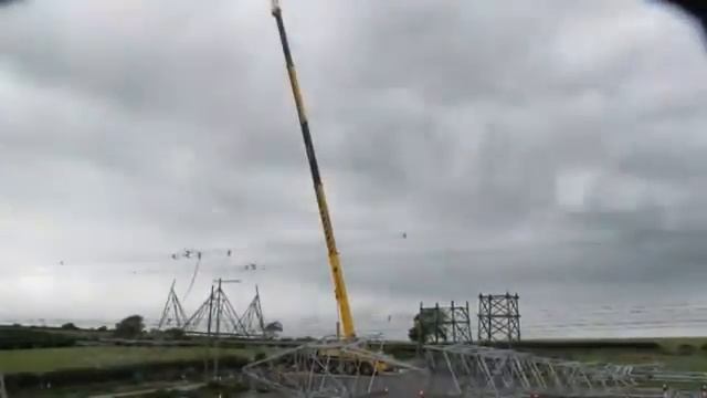 Замена опоры высоковольтной ЛЭП