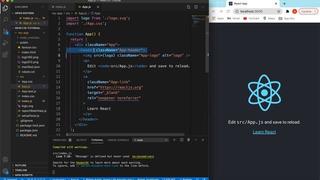 ReactJS Tutorial for Beginners using React Functional Components | Learn React JS | React JS Basics