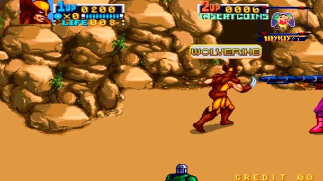 Arcade X-Men Konami FULL Game - Walkthrough / Longplay / All смотреть онлайн