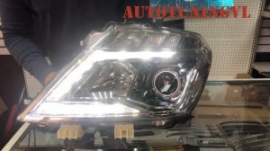 Фары на Nissan Patrol Y62 (10-17 год) с бегающим поворотом