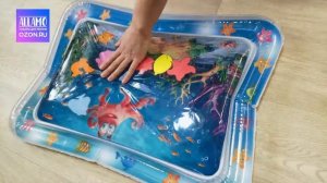 Акваковрик - Водный коврик для детей - Детский надувной коврик - Развивающий водный коврик для детей