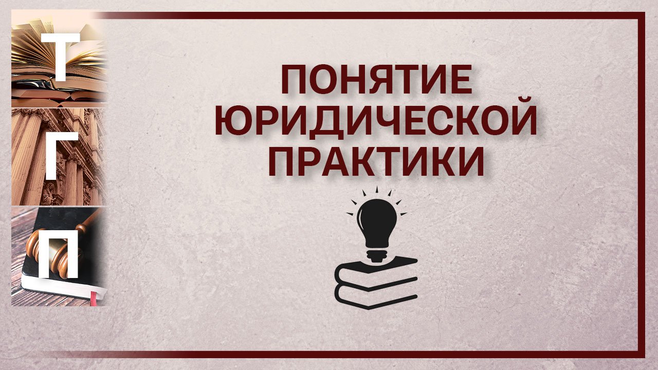Понятие юридической практики