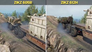 ZikZ 605R vs ZikZ 612H "Mastodon" Trucks Comparison in SnowRunner New DLC Update Battle of the King